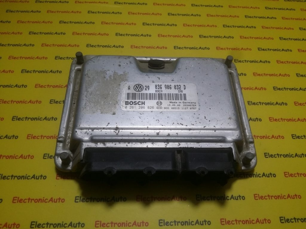 ECU Calculator motor VW Golf4 1.4, 0261206826, 036906032D,