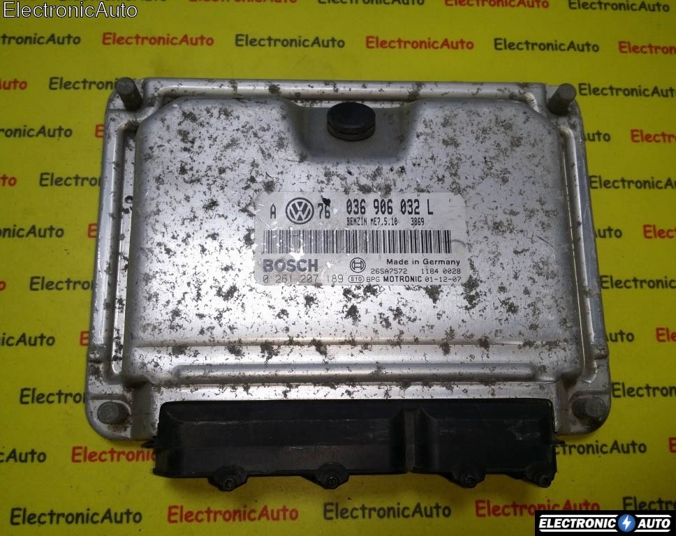 ECU Calculator motor VW Golf4 1.4, 0261207189, 036906032L,