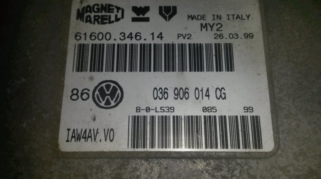 ECU Calculator motor VW Golf4 1.4 036906014CG IAW 4AV.VO AHW