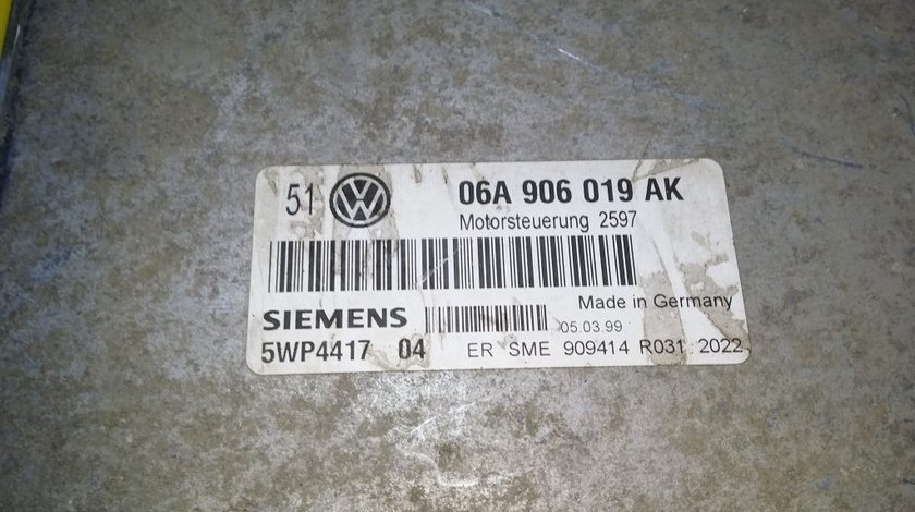 ECU Calculator motor VW Golf4 1.6 06A906019AK, 5WP441704