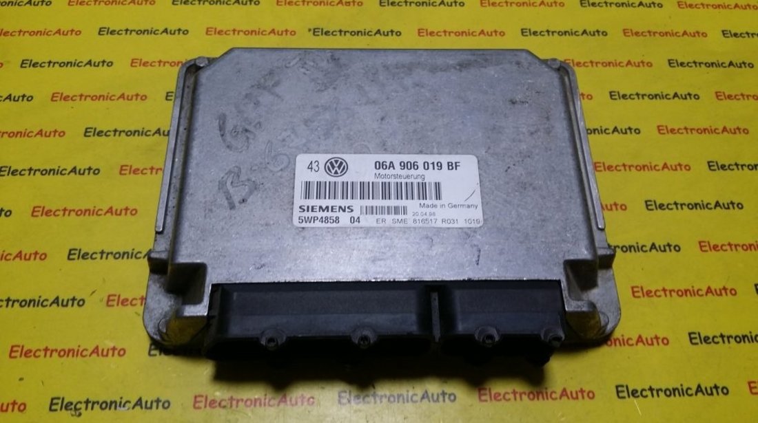 ECU Calculator motor VW Golf4 1.6 06A906019BF, 5WP485804