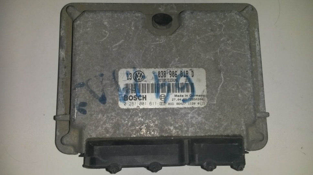 ECU Calculator motor VW Golf4 1.9 tdi, 0281001611, 038906018D, EDC15V