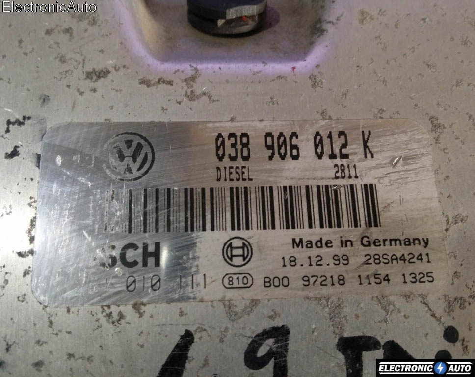 ECU Calculator motor VW Golf4 1.9 tdi 0281010111 038906012K