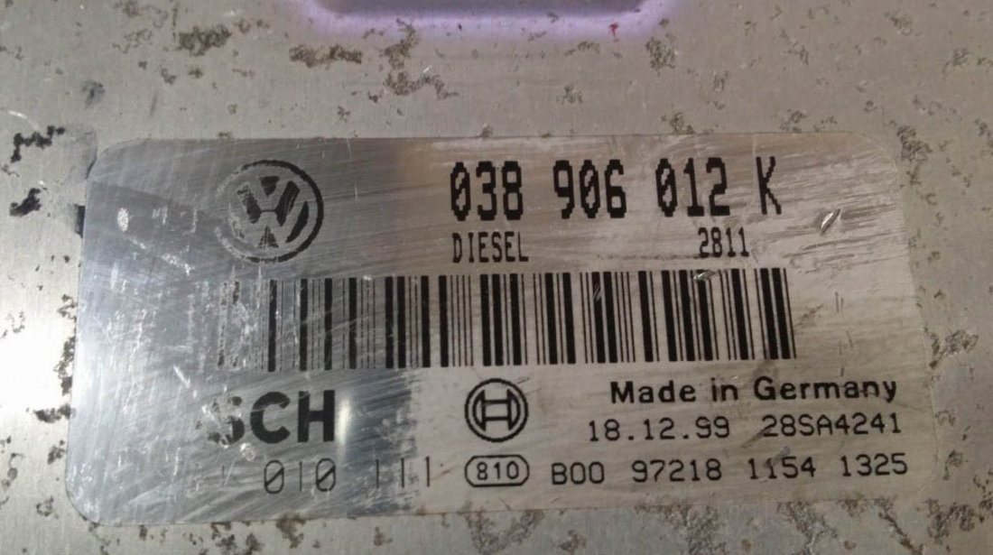 ECU Calculator motor VW Golf4 1.9 tdi 0281010111 038906012K