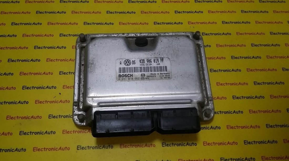 ECU Calculator motor VW Golf4 1.9 tdi 0281010662, 038906019FF