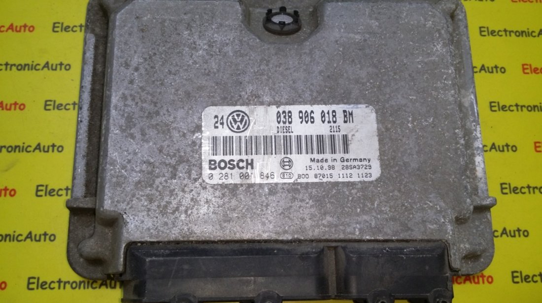 ECU Calculator motor VW Golf4 1.9TDI 0281001846 038906018BM