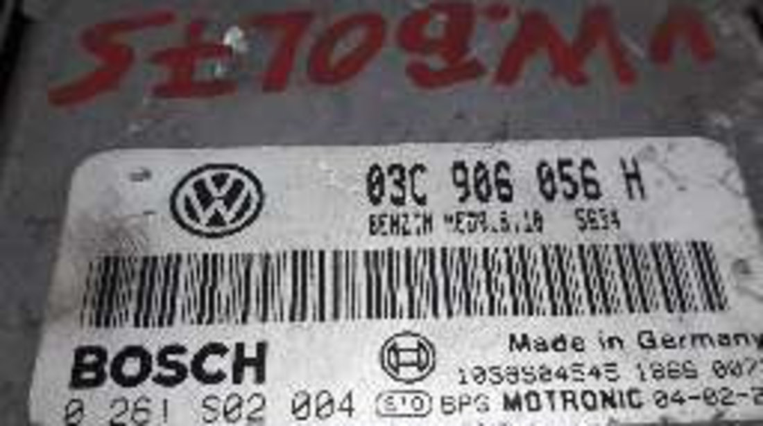 ECU Calculator motor VW Golf5 1.4 0261S02004, 03C906056H