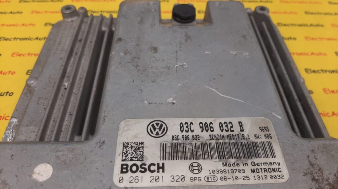 ECU Calculator motor VW Golf5 1.4 03C906032B, 0261201320