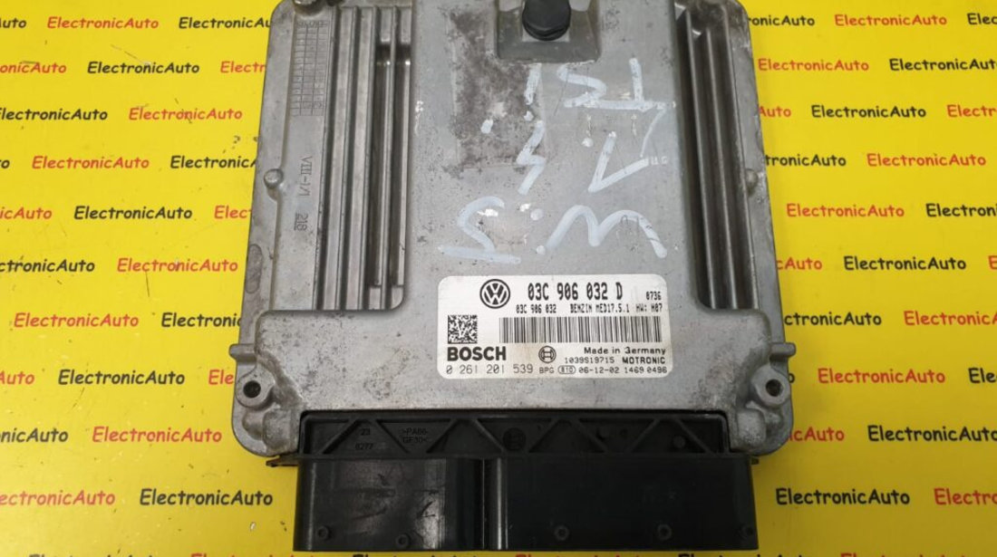 ECU Calculator motor VW Golf5 1.4 TSi, 0261201539, 03C906032D, MED17.5.1