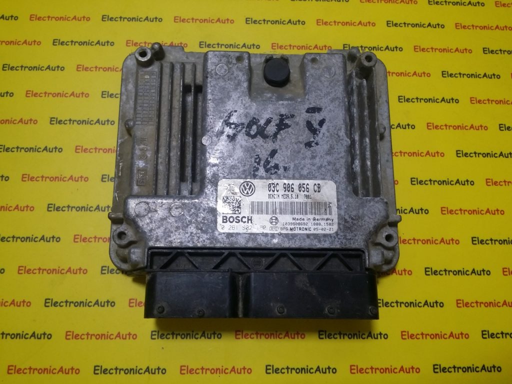 ECU Calculator motor VW Golf5 1.6 0261S02150, 03C906056CB, MED9.5.10