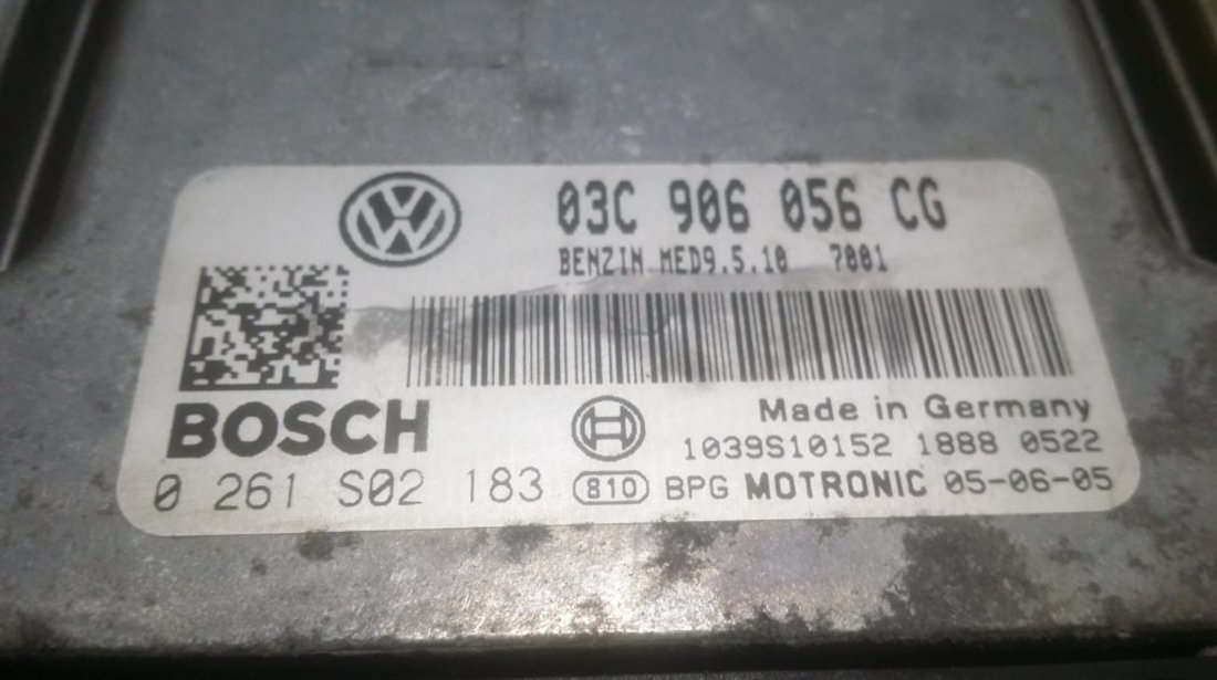 ECU Calculator motor VW Golf5 1.6 0261S02183, 03C906056CG