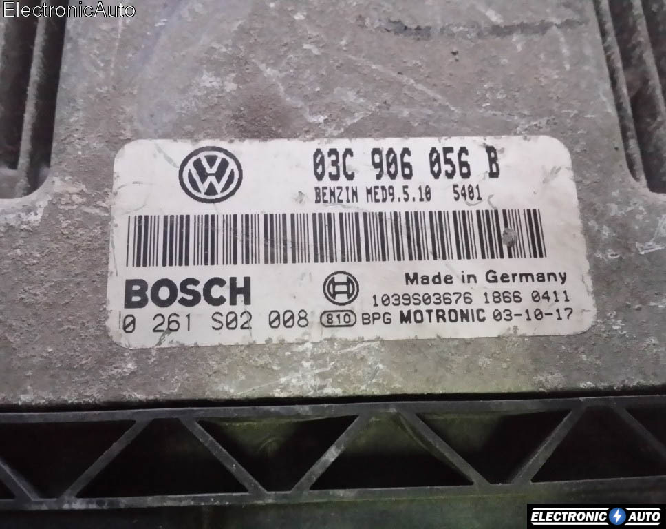 ECU Calculator motor VW Golf5 1.6FSI, 0261S02008, 03C906056B,