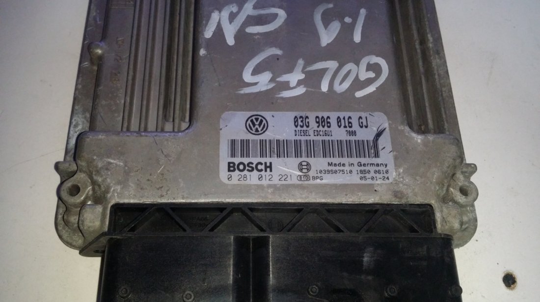 ECU Calculator motor VW Golf5 1.9SDI 0281012221