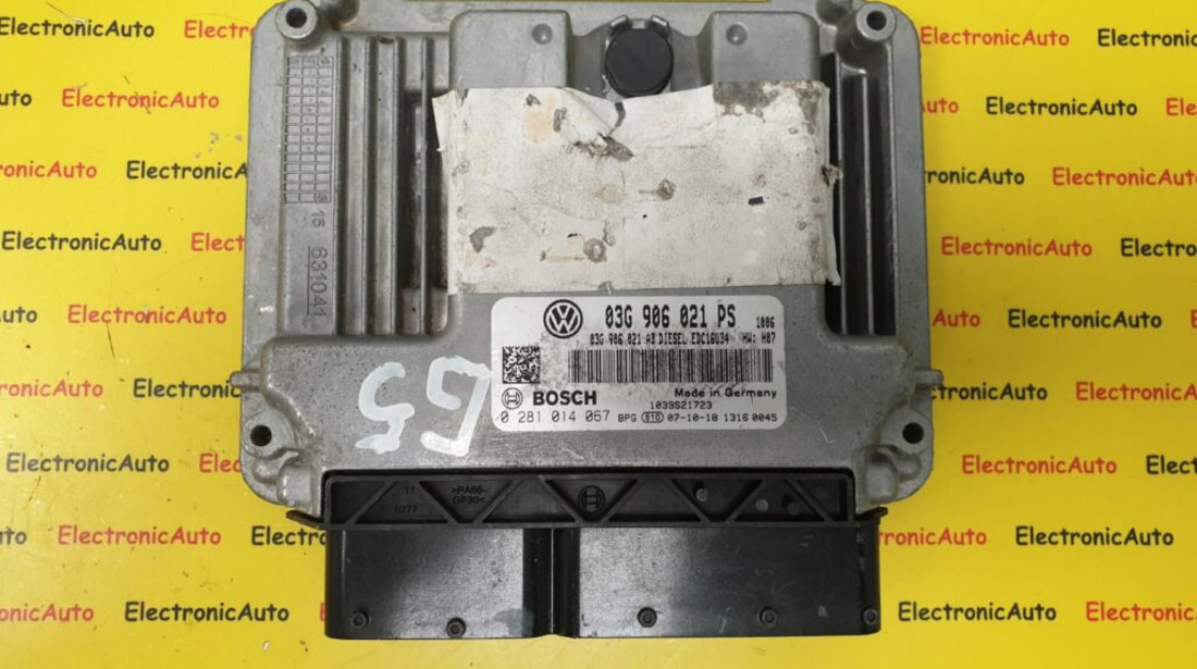 ECU Calculator motor VW Golf5 2.0 TDi, 03G906021PS, 0281014067