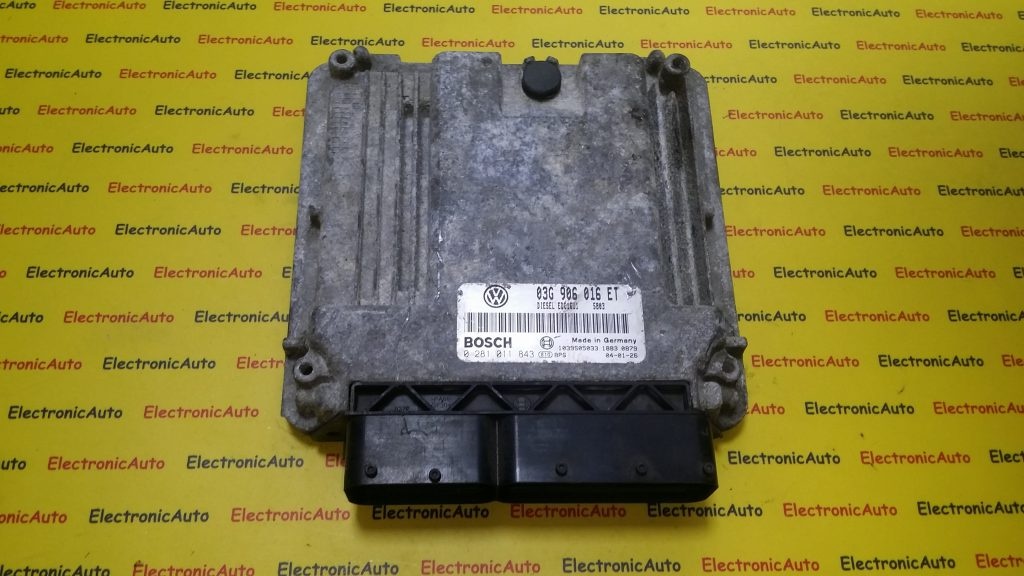 ECU Calculator motor VW Golf5 2.0TDI, 0281011843, 03G906016ET,