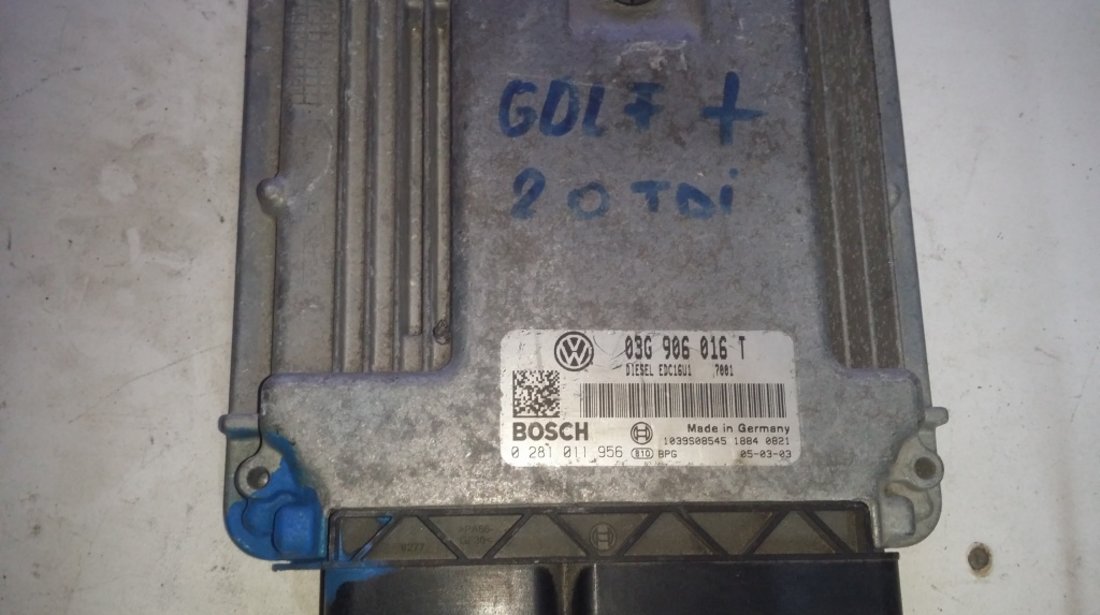 ECU Calculator motor VW Golf5 2.0TDI 03G906016T 0281011956