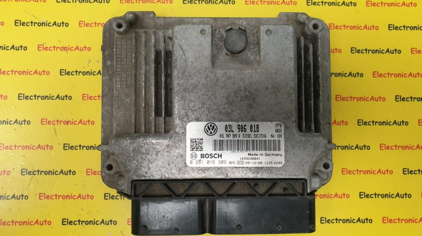 ECU Calculator motor VW Golf6 2.0 TDi, 03L906018, 0281016309