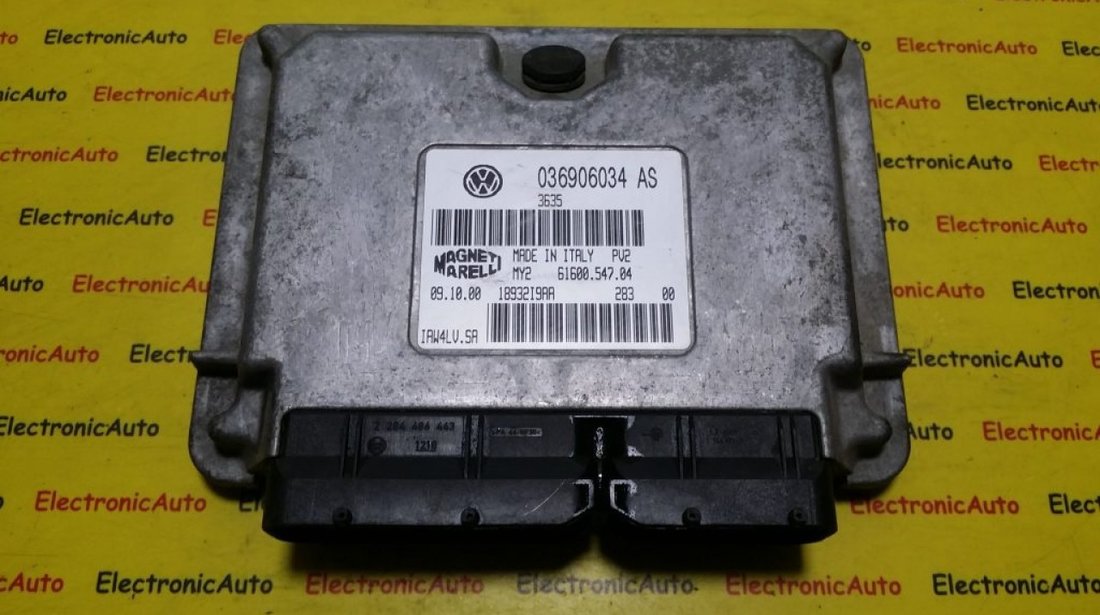 ECU Calculator Motor Vw Lupo, 036906034AS, IAW4LVSA