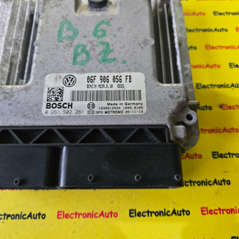 ECU Calculator motor VW Passat, 0261S02261, 06F906056FB, MED9510,