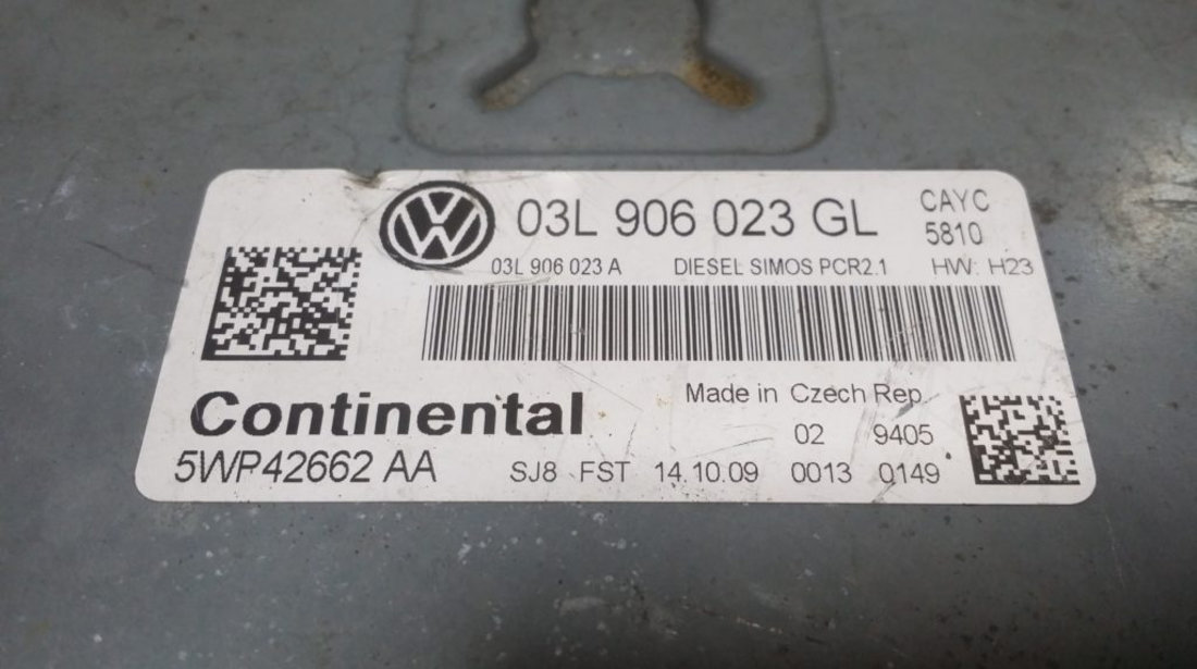 ECU Calculator Motor Vw Passat 1.6 tdi, 03L906023GL, 5WP42662AA, PCR2.1