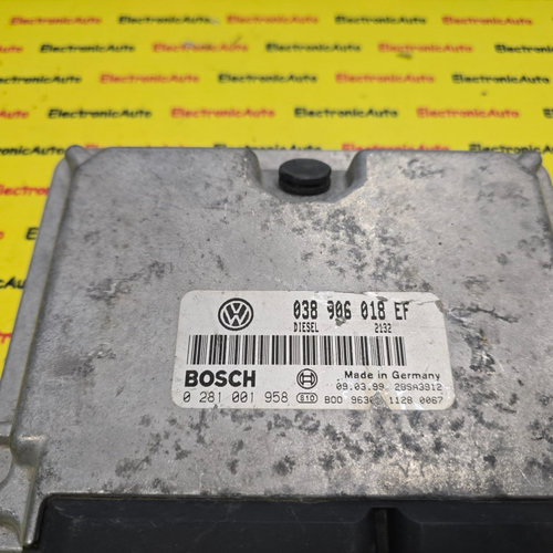 ECU Calculator motor VW Passat 1, 9 TDI, 0281001958, 038906018EF,