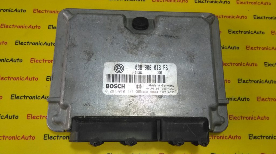 ECU Calculator motor VW Passat 1.9 tdi 0281010171, 038906018FS