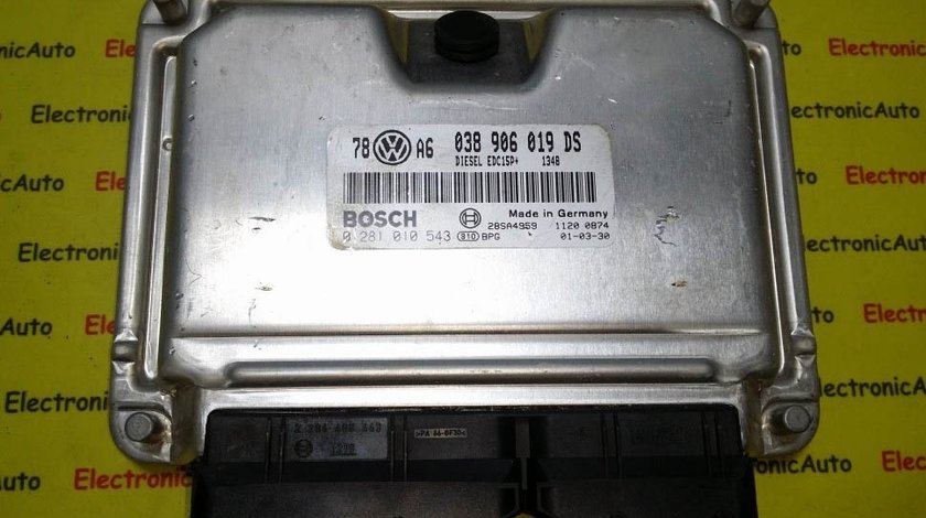 ECU Calculator motor VW Passat 1.9 tdi 0281010543, 038906019DS