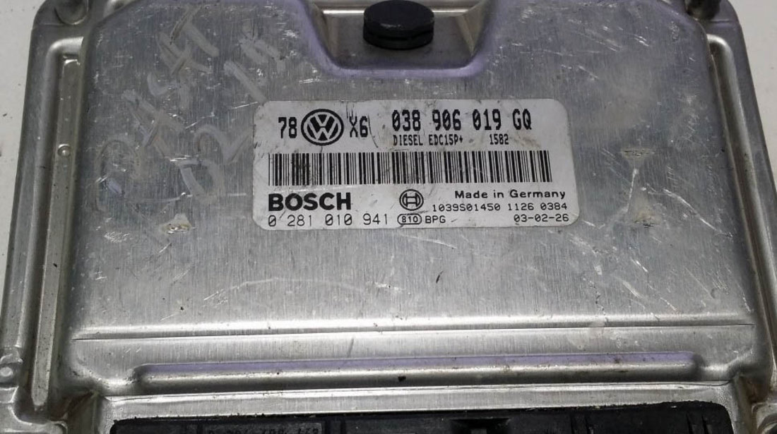 ECU Calculator motor VW Passat 1.9 tdi 0281010941 038906019GQ