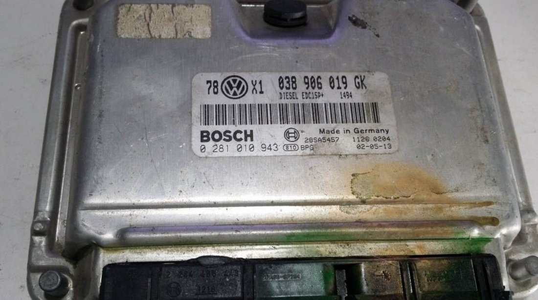 ECU Calculator motor VW Passat 1.9 tdi 0281010943 038906019GK