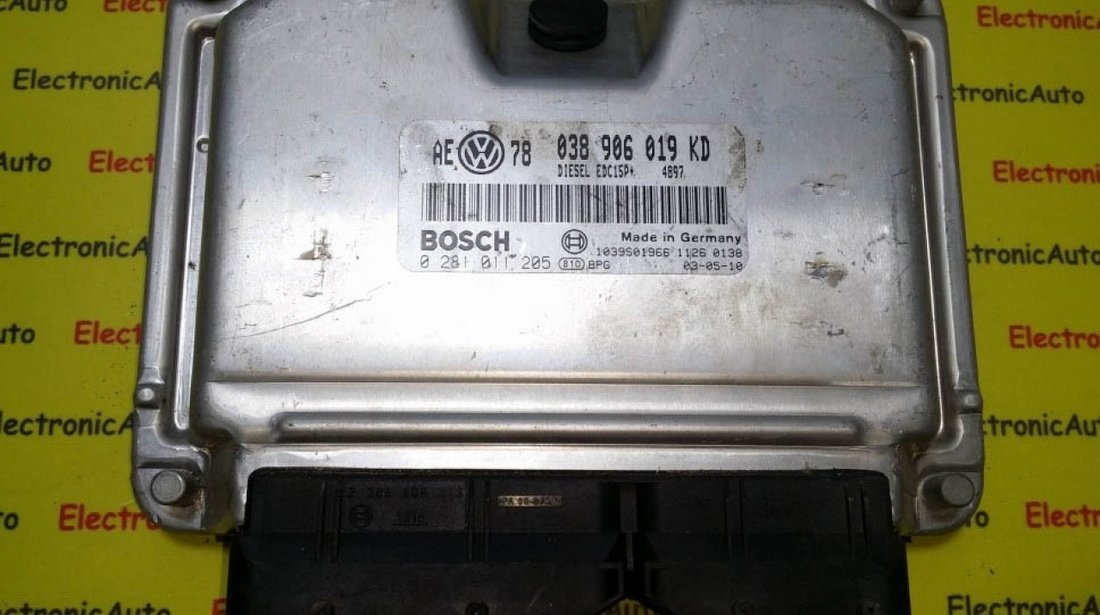 ECU Calculator motor VW Passat 1.9 tdi 0281011205 038906019KD