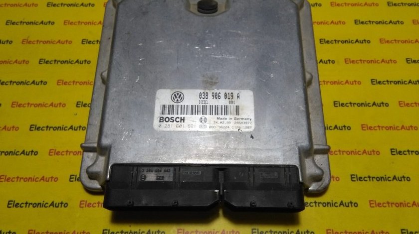 ECU Calculator Motor VW Passat 1.9 tdi, 038906019A, 0281001691