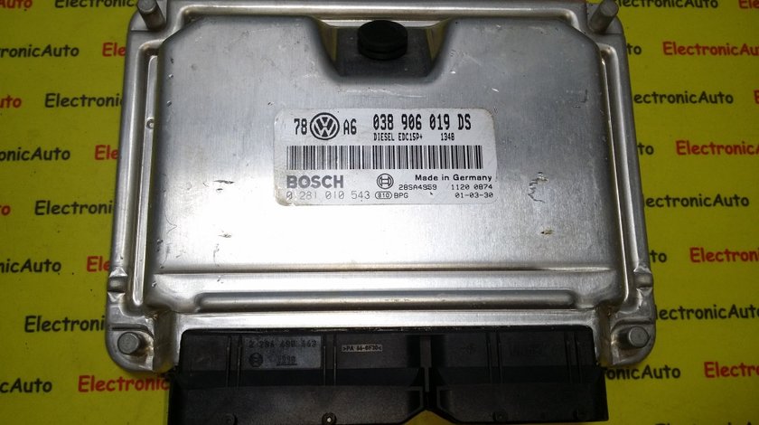 ECU Calculator motor VW Passat 1.9TDI 0281010543, 038906019DS