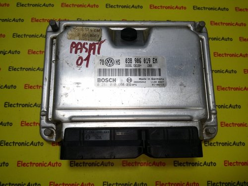 ECU Calculator motor VW Passat 1.9TDI 0281010668, 038906019EM
