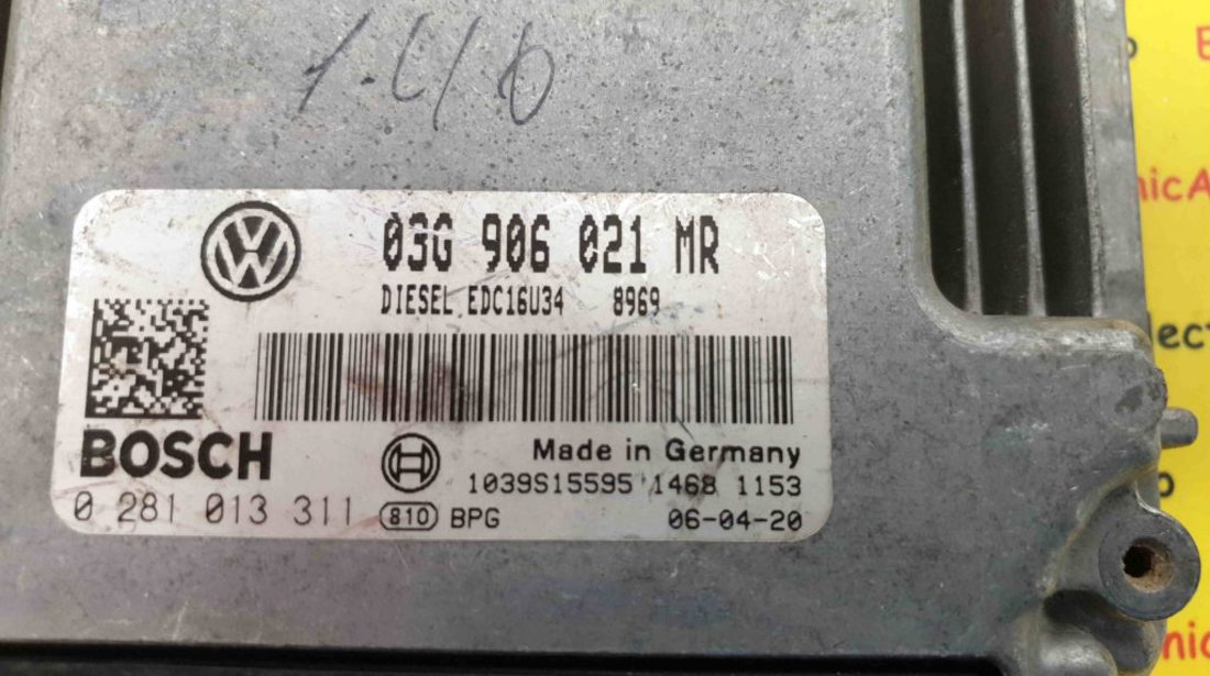 ECU Calculator motor VW PASSAT 2.0 TDI 03G906021MR