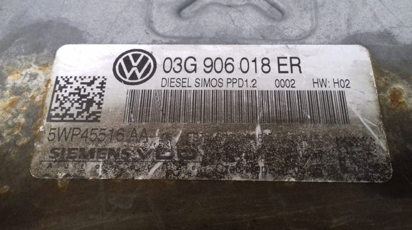 ECU Calculator Motor Vw Passat 2.0 TDI, 03G906018ER, 5WP45516AA