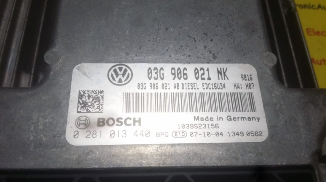 ECU Calculator motor VW Passat 2.0TDI 0281013440, 03G906021NK