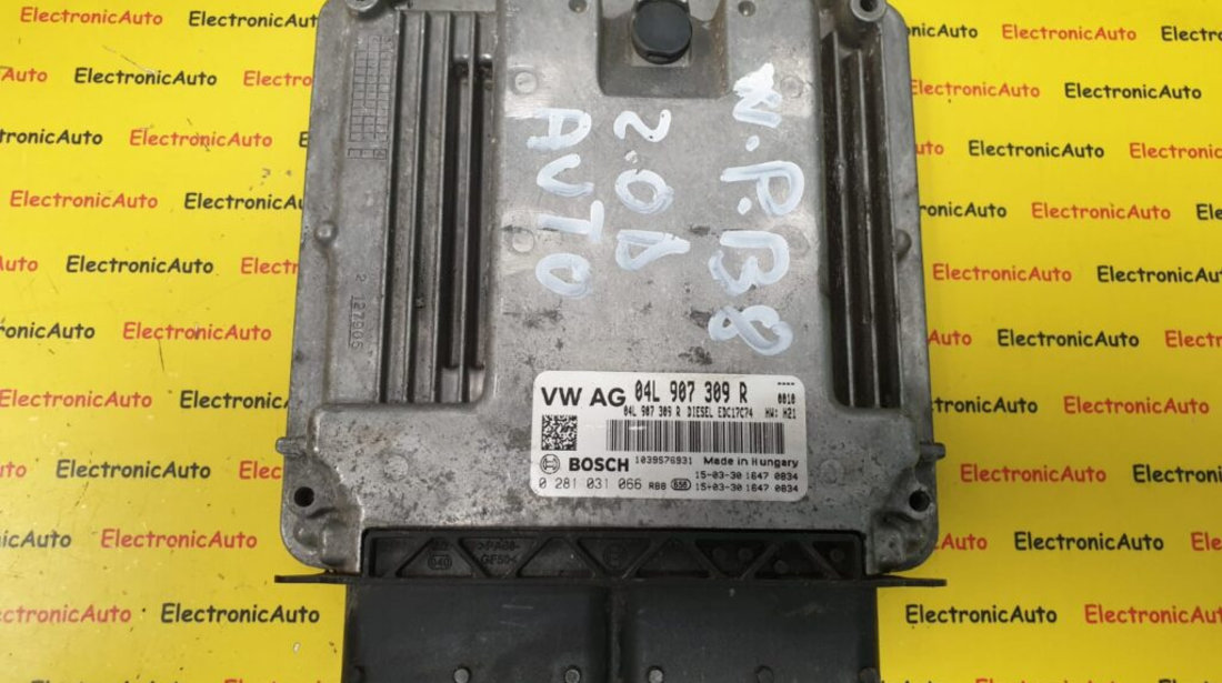 ECU Calculator motor VW Passat 2.0TDi, 0281031066, 04L907309R, EDC17C74