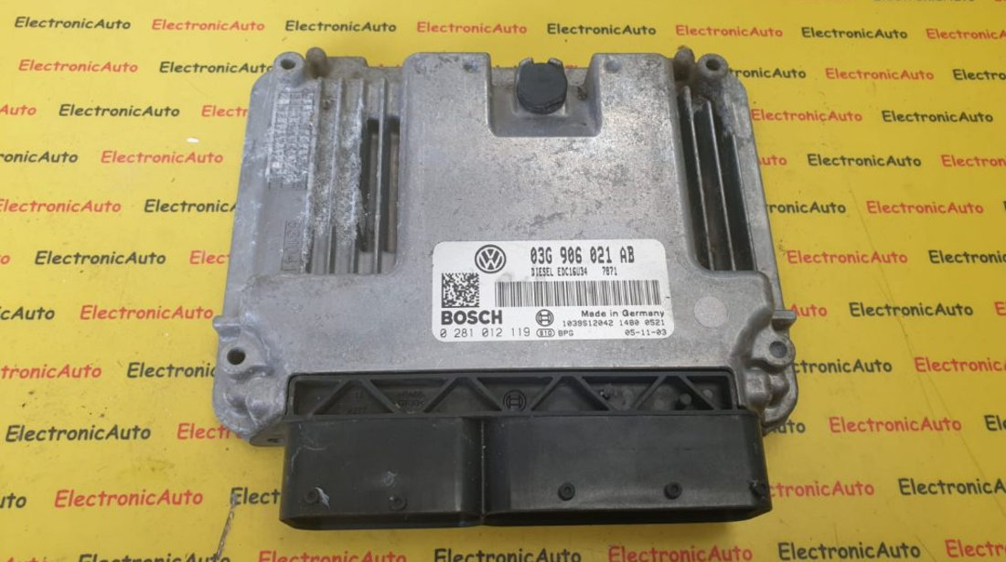 ECU Calculator motor VW Passat 2.0TDI 03G906021AB, 0281012119, EDC16U34,