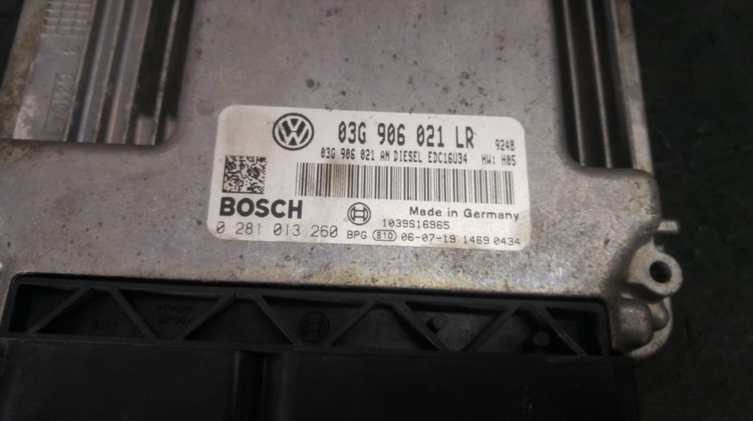 Ecu calculator motor vw passat b6 1.9 tdi 03g906021lr