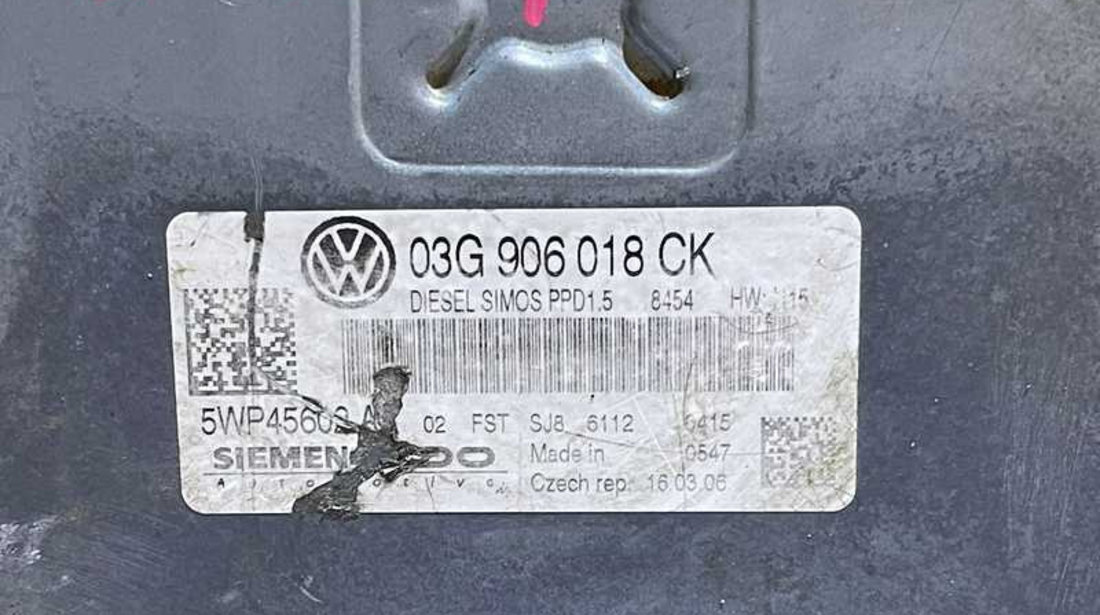 ECU Calculator Motor VW Passat B6 2.0 TDI BKP 2005 - 2010 Cod 03G906018CK 5WP45602AA