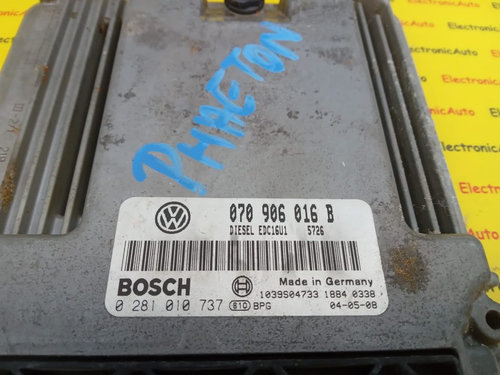 ECU Calculator motor VW Phaeton 070906016B, 0281010737
