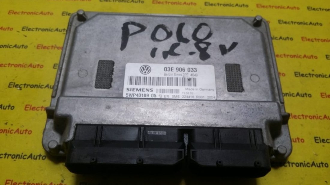ECU Calculator motor VW Polo 03E906033, 5WP4018905