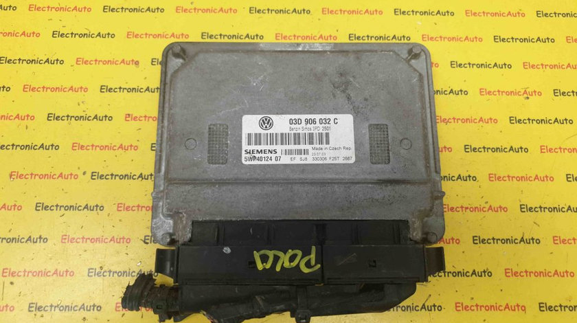 ECU Calculator Motor VW Polo 1.2i, 03D906032C, 5WP4012407, SIMOS 3PD 2501