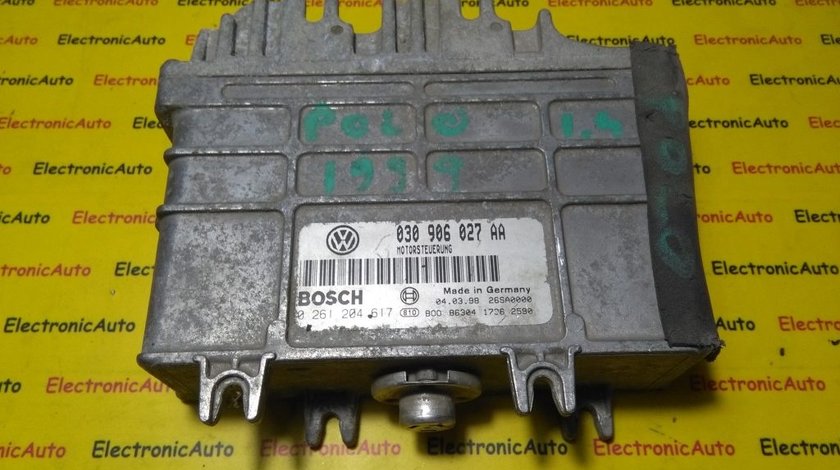 ECU Calculator motor VW Polo 1.4 0261204617, 030906027AA
