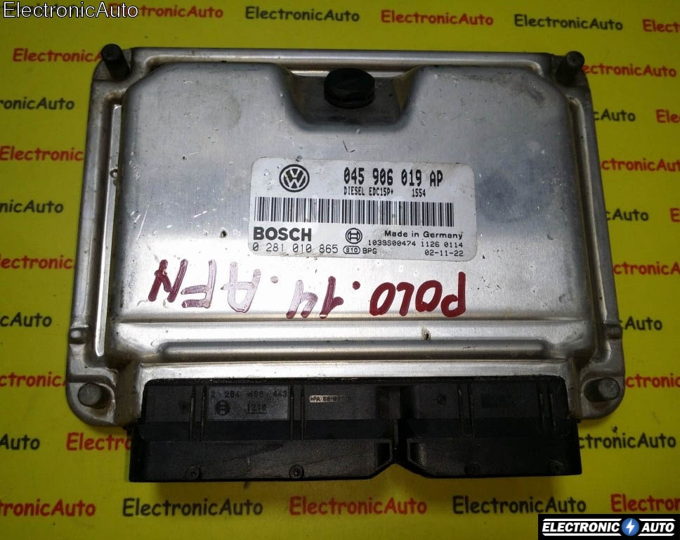 ECU Calculator motor VW Polo 1.4TDI 0281010865 045906019AP