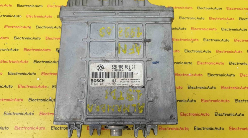 ECU Calculator Motor VW Sharan 1.9 tdi, 0281001735, 028906021GT