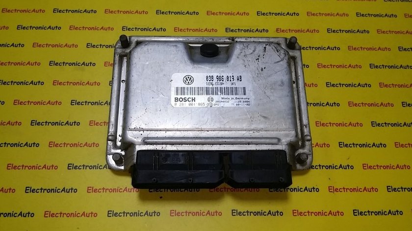 ECU Calculator motor VW Sharan 1.9 tdi 0281001865, 038906019AB