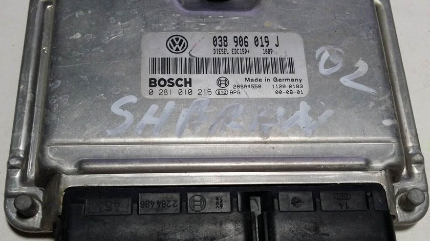 ECU Calculator motor VW SHARAN 1.9 tdi 0281010216 038906019J