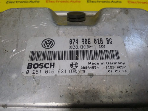 ECU Calculator Motor VW T4 2.5 TDI, 0281010631, 074906018BG, EDC15VM+,