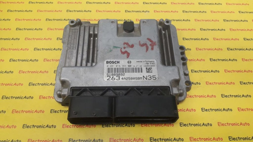 ECU Calculator motor VW T5 2.5 tdi 0281016966, 51889892